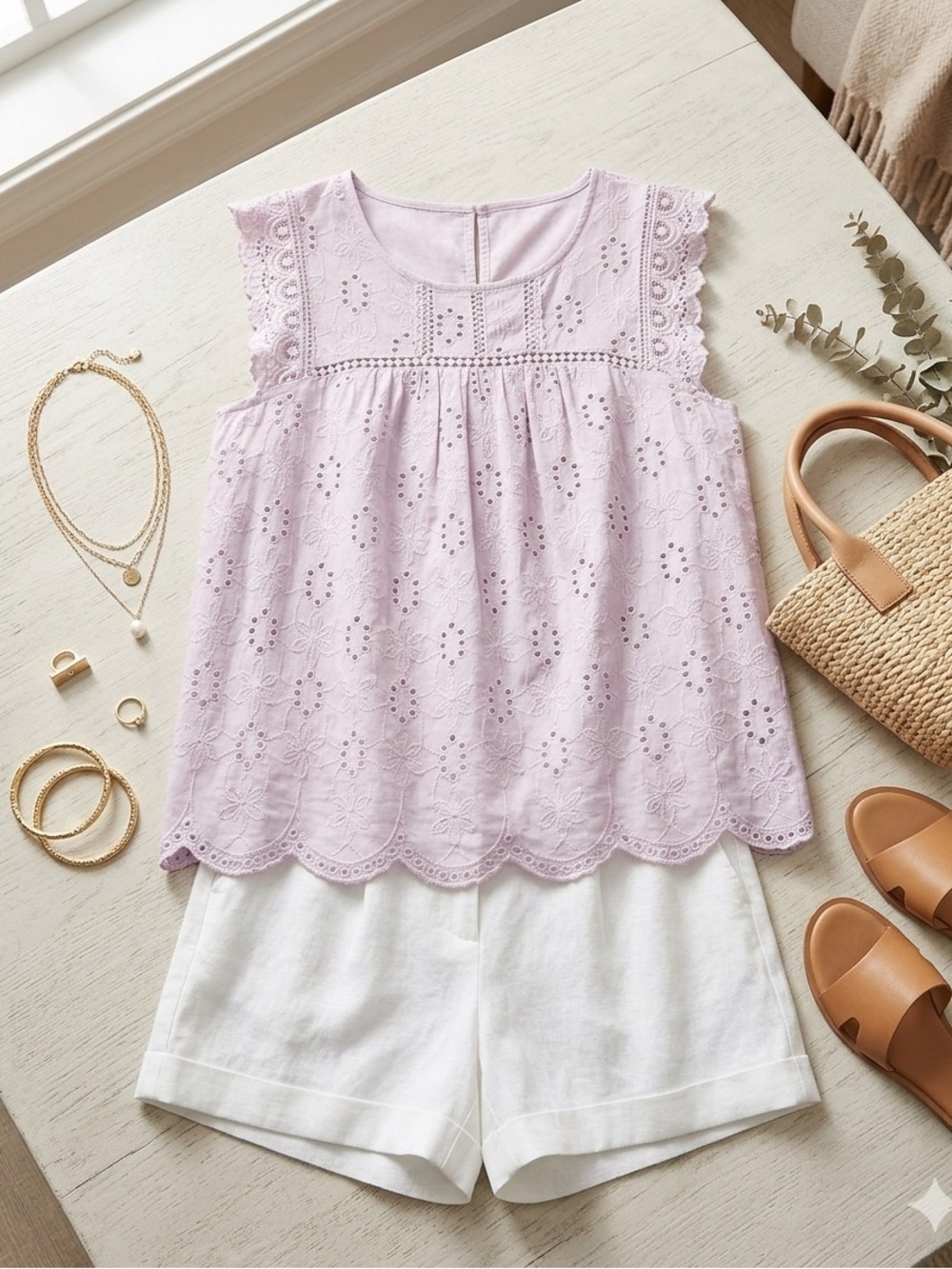 Knox Rose Lace Detail Blouse in Mauve.
